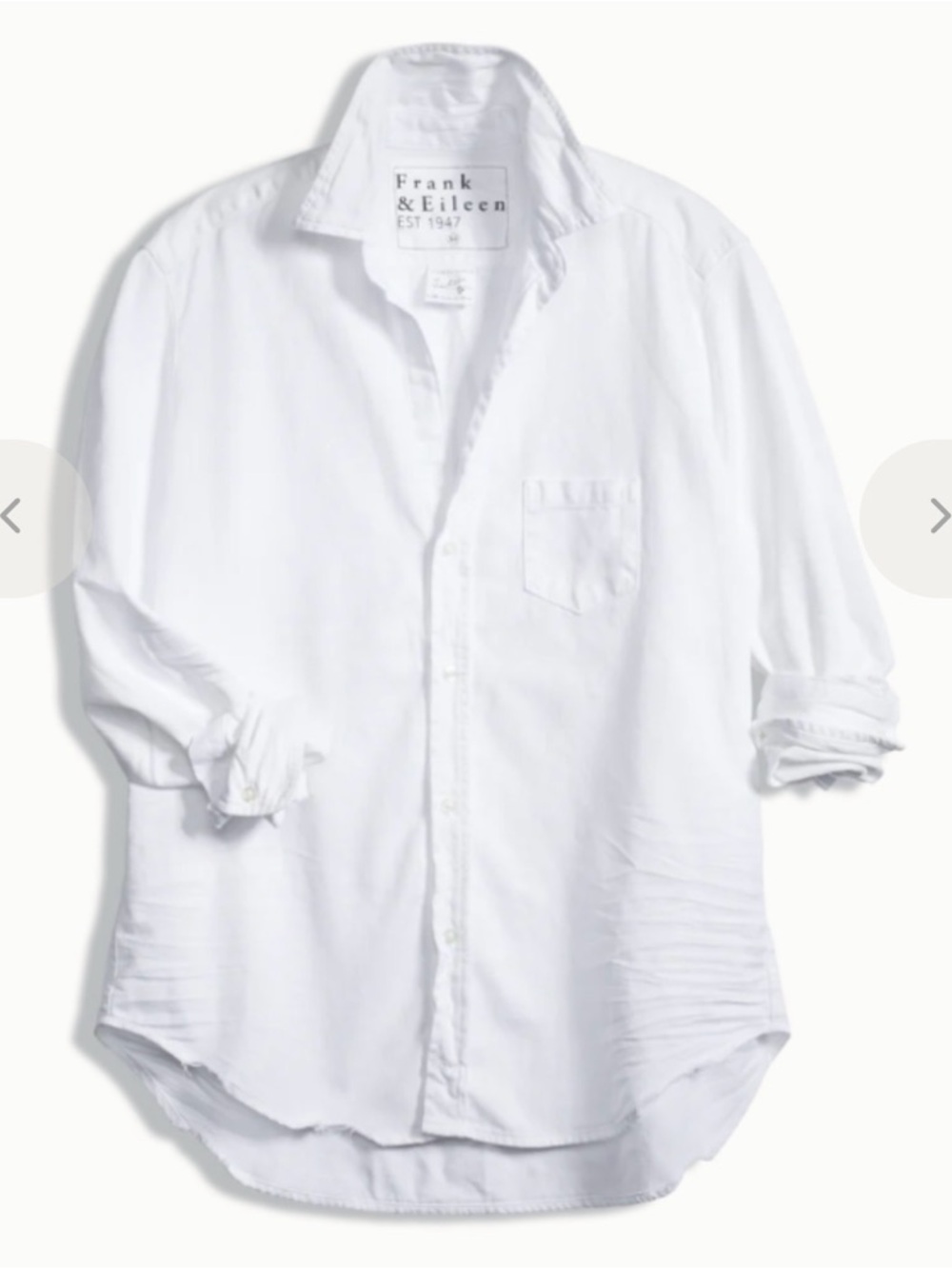 Frank & Eileen White Button-Down Shirt